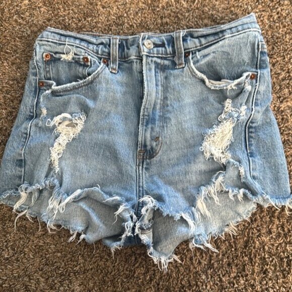Abercrombie & Fitch High Rise Mom Shorts Size 28 / 6 - Picture 2 of 4